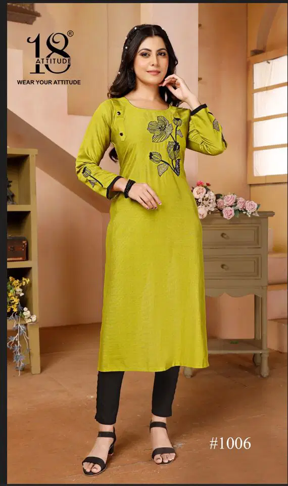 Forever Kurtis Vol 03 By 18 Attitude Premium Designer Kurtis Wholesale Shop In Surat